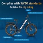 Ecorush R1 All Terrain Bike – E-Bike (All Terrain Bike), 250 W, 48 V / 20 Ah (960 Wh), bis 150 km Reichweite – Bild 8