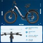Ecorush R1 All Terrain Bike – E-Bike (All Terrain Bike), 250 W, 48 V / 20 Ah (960 Wh), bis 150 km Reichweite – Bild 9