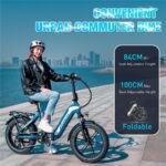 Ecorush R2 20*4 – E-Bike (Faltrad), 250 W, 48 V / 10,4 Ah (499 Wh), bis 100 km Reichweite (Art.-Nr. 155290124) – Bild 7