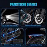 Ecorush R3 All Terrain Bike – E-Bike (All Terrain Bike), 250 W, 48 V / 20 Ah (960 Wh), bis 150 km Reichweite – Bild 8
