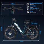 Ecorush R3 All Terrain Bike – E-Bike (All Terrain Bike), 250 W, 48 V / 20 Ah (960 Wh), bis 150 km Reichweite – Bild 9
