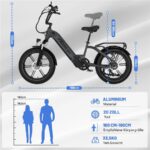 Ecorush R6 Mountainbike – E-Bike (Mountainbike), 250 W, 48 V / 15,6 Ah (749 Wh), bis 120 km Reichweite (Art.-Nr. 155294747) – Bild 7