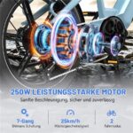 Ecorush R6 Mountainbike – E-Bike (Mountainbike), 250 W, 48 V / 15,6 Ah (749 Wh), bis 120 km Reichweite (Art.-Nr. 155876591) – Bild 2