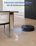 Ecovacs T50 OMNI GEN2 - BLACK – Saugroboter mit Wischfunktion, bis 225 min Laufzeit, Lasernavigation – Bild 8