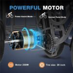 Elekgo 20 Zoll E Bike Dreirad – E-Bike (Lastenrad), 250 W, 48 V / 18 Ah (864 Wh), bis 60 km Reichweite (Art.-Nr. 142725385) – Bild 2