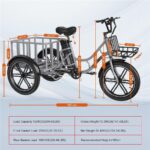 Elekgo 20 Zoll E Bike Dreirad – E-Bike (Lastenrad), 250 W, 48 V / 18 Ah (864 Wh), bis 60 km Reichweite (Art.-Nr. 142725385) – Bild 9