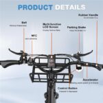 Elekgo 20 Zoll E Bike Dreirad – E-Bike (Lastenrad), 250 W, 48 V / 18 Ah (864 Wh), bis 60 km Reichweite (Art.-Nr. 142725450) – Bild 5