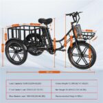 Elekgo 20 Zoll E Bike Dreirad – E-Bike (Lastenrad), 250 W, 48 V / 18 Ah (864 Wh), bis 60 km Reichweite (Art.-Nr. 142725450) – Bild 9