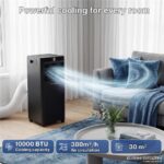 Erikssøn Silent Comfort Series Schwarz – Mobiles Klimagerät, 10.000 BTU/h, bis 30 m², Energieeffizienzklasse A – Bild 3