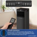 Erikssøn Silent Comfort Series Schwarz – Mobiles Klimagerät, 10.000 BTU/h, bis 30 m², Energieeffizienzklasse A – Bild 5