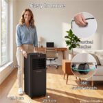 Erikssøn Silent Comfort Series Schwarz – Mobiles Klimagerät, 10.000 BTU/h, bis 30 m², Energieeffizienzklasse A – Bild 8