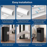 Erikssøn Silent Comfort Series Schwarz – Mobiles Klimagerät, 10.000 BTU/h, bis 30 m², Energieeffizienzklasse A – Bild 9