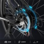 Evercross Tech EK15 Shimano 7-Gang Crossrad – E-Bike (Crossrad), 250 W, 36 V / 10,4 Ah (374 Wh), bis 90 km Reichweite – Bild 5
