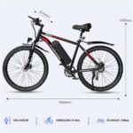 Evercross Tech EK15 Shimano 7-Gang Crossrad – E-Bike (Crossrad), 250 W, 36 V / 10,4 Ah (374 Wh), bis 90 km Reichweite – Bild 9