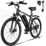 Evercross Tech EK15 Shimano 7-Gang Mountainbike – E-Bike (Mountainbike), 250 W, 36 V / 10,4 Ah (374 Wh), bis 90 km Reichweite