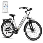 Evercross Tech EK25 Citybike – E-Bike (Citybike), 250 W, 36 V / 13 Ah (468 Wh), bis 100 km Reichweite