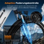 Evercross Tech EK25 Citybike – E-Bike (Citybike), 250 W, 36 V / 13 Ah (468 Wh), bis 100 km Reichweite – Bild 6