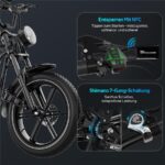 Evercross Tech EK30 – E-Bike (All Terrain Bike), 250 W, 48 V / 15,6 Ah (749 Wh), bis 100 km Reichweite – Bild 10