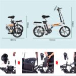 Evercross Tech EK5 Faltbares E Bike – E-Bike (Citybike), 250 W, 36 V / 13 Ah (468 Wh), bis 65 km Reichweite – Bild 2