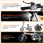 Evercross Tech EK5 Faltbares E Bike – E-Bike (Citybike), 250 W, 36 V / 13 Ah (468 Wh), bis 65 km Reichweite – Bild 7