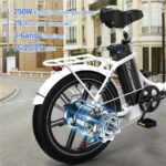 Evercross Tech EK6 Faltbares – E-Bike (Faltrad), 250 W, 48 V / 13 Ah (624 Wh), bis 90 km Reichweite – Bild 4