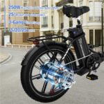 Evercross Tech EK6 Faltbares – E-Bike (Urbanbike), 250 W, 48 V / 13 Ah (624 Wh), bis 90 km Reichweite – Bild 4