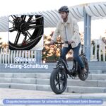 Evercross Tech EK6 Faltbares – E-Bike (Urbanbike), 250 W, 48 V / 13 Ah (624 Wh), bis 90 km Reichweite – Bild 5