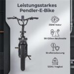 Evercross Tech EK6 Ultra Urbanbike – E-Bike (Urbanbike), 250 W, 48 V / 18 Ah (864 Wh), bis 150 km Reichweite – Bild 2