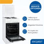 Exquisit EH9-3-090 – Elektroherd, 4 Kochzonen, Energieeffizienzklasse A – Bild 5