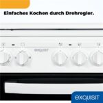 Exquisit EH9-3-090 – Elektroherd, 4 Kochzonen, Energieeffizienzklasse A – Bild 7
