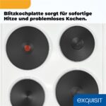 Exquisit EH9-3-090 – Elektroherd, 4 Kochzonen, Energieeffizienzklasse A – Bild 8