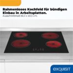 Exquisit EKC600-490 – Glaskeramik-Kochfeld (autark), 4 Kochzonen, 59 cm, 6000 W – Bild 3