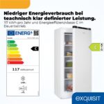 Exquisit GS145-050C weiss – Gefrierschrank, 145 l, Energieeffizienzklasse C – Bild 2