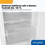 Exquisit GS145-050C weiss – Gefrierschrank, 145 l, Energieeffizienzklasse C – Bild 6