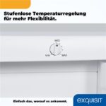 Exquisit GS512-040E weiss – Gefrierschrank, 91 l, Energieeffizienzklasse E – Bild 10