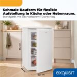 Exquisit GS512-040E weiss – Gefrierschrank, 91 l, Energieeffizienzklasse E – Bild 3