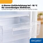 Exquisit GS512-040E weiss – Gefrierschrank, 91 l, Energieeffizienzklasse E – Bild 6