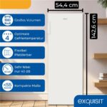 Exquisit GS5230-H-040D weiss – Gefrierschrank, 168 l, Energieeffizienzklasse D – Bild 3
