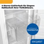 Exquisit GS5230-H-040D weiss – Gefrierschrank, 168 l, Energieeffizienzklasse D – Bild 8
