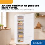 Exquisit GS5271-NF-H-040C weiss – Gefrierschrank, 204 l, Energieeffizienzklasse C, No Frost – Bild 5