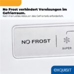 Exquisit GS5271-NF-H-040C weiss – Gefrierschrank, 204 l, Energieeffizienzklasse C, No Frost – Bild 7