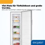 Exquisit GS5271-NF-H-040E – Gefrierschrank, 204 l, Energieeffizienzklasse E, No Frost – Bild 5