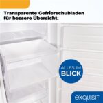Exquisit GS5271-NF-H-040E weiss – Gefrierschrank, 204 l, Energieeffizienzklasse E, No Frost – Bild 7