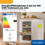 Exquisit GS581-040C weiss – Gefrierschrank, 87 l, Energieeffizienzklasse C – Bild 2