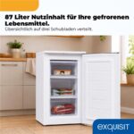 Exquisit GS581-040C weiss – Gefrierschrank, 87 l, Energieeffizienzklasse C – Bild 5