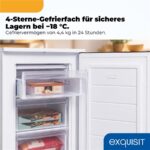 Exquisit GS581-040C weiss – Gefrierschrank, 87 l, Energieeffizienzklasse C – Bild 6