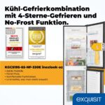 Exquisit KGC5195-65-NF-330E – Kühl-Gefrier-Kombination, Energieeffizienzklasse E, No Frost – Bild 2