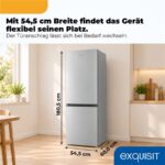 Exquisit KGC5265-70-NF-040D inoxlook – Kühl-Gefrier-Kombination, Energieeffizienzklasse D, No Frost – Bild 3