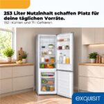 Exquisit KGC5265-70-NF-040D inoxlook – Kühl-Gefrier-Kombination, Energieeffizienzklasse D, No Frost – Bild 5