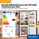 Exquisit KGC5265-70-NF-040D inoxlook-az – Kühl-Gefrier-Kombination, Energieeffizienzklasse D, No Frost – Bild 2
